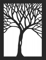 Tree panel - DXF CNC dxf for Plasma Laser Waterjet Plotter Router Cut Ready Vector CNC file